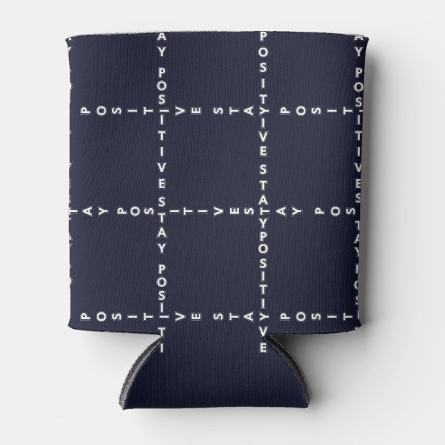 Rafraîchisseur Pour Canette Motif "Positif" branché, contrôle de grille. (Devant)