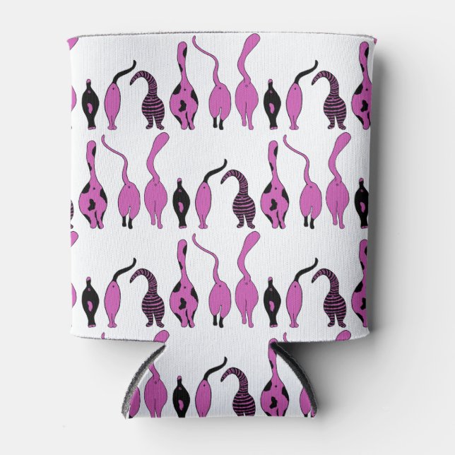 Rafraîchisseur Pour Canette Motif Purple Cat Butt (Devant)