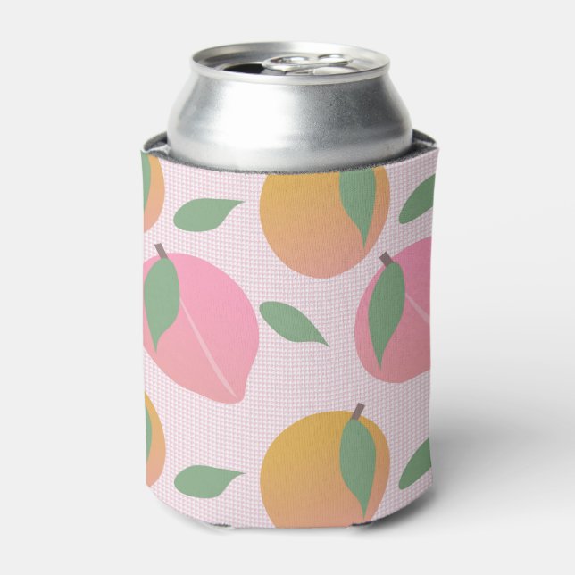 Rafraîchisseur Pour Canette Motif rétro Peach Rose Orange Fruit (Can devant)