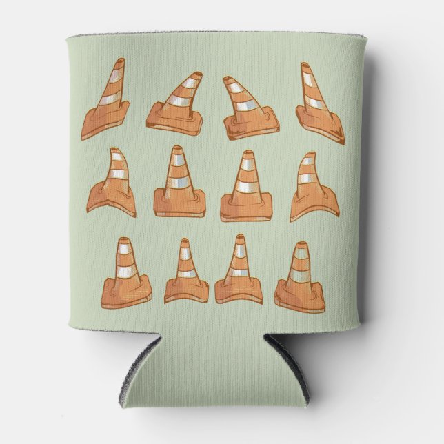 Rafraîchisseur Pour Canette Motif Road Cone (Devant)