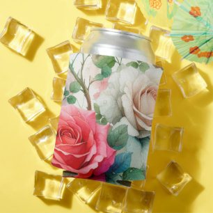 Rafraîchisseur Pour Canette Motif Rose Fantaisiste