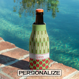 Rafraîchisseur Pour Canette motif sur le thème du cricket nom personnalisé ver