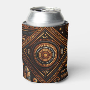 Rafraîchisseur Pour Canette Motif traditionnel africain. Afrique ethnique