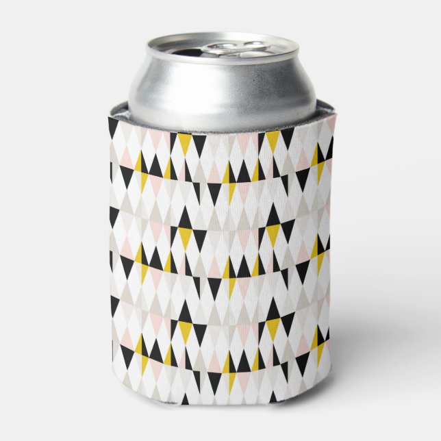 Rafraîchisseur Pour Canette Motif triangle géométrique fractionné (Can devant)