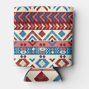 Rafraîchisseur Pour Canette Motif tribal coloré tiré à la main