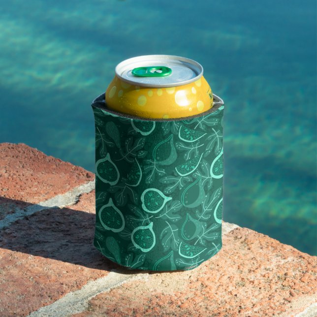 Rafraîchisseur Pour Canette Motif vert de fruits de figues (Piscine in situ)