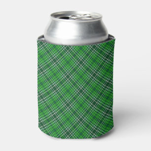 Rafraîchisseur Pour Canette Motif vert-foncé et de Forest Green de plaid