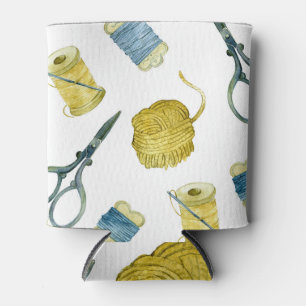 Rafraîchisseur Pour Canette motif vintage couleur sans couture broderie.