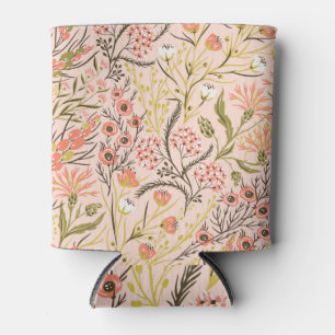 Rafraîchisseur Pour Canette Motif Vintage Pastel Fleurs florales