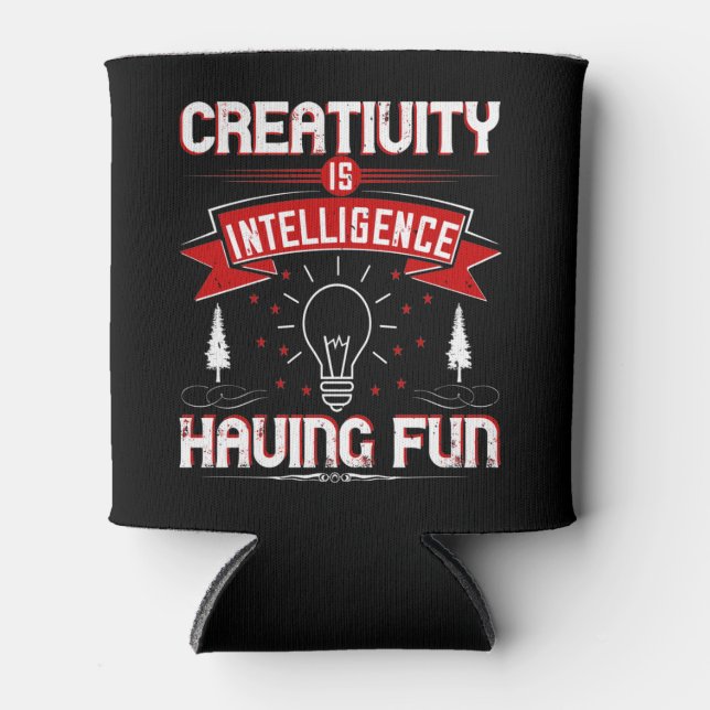 Rafraîchisseur Pour Canette Motivation - Creativity Is Intelligence (Devant)