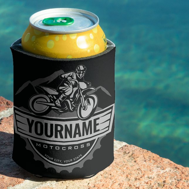 Rafraîchisseur Pour Canette Motocross personnalisée Rider Dirt Bike Hill Racin (Créateur téléchargé)