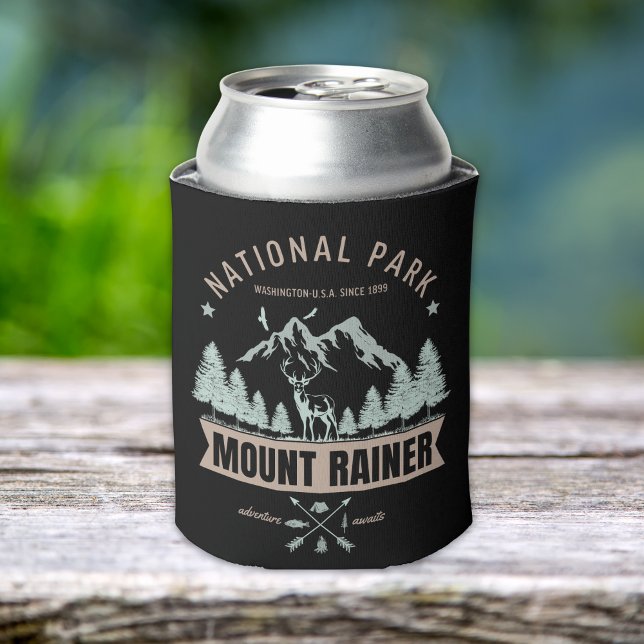 Rafraîchisseur Pour Canette Mount Rainier Wilderness Deer Graphic  (Créateur téléchargé)