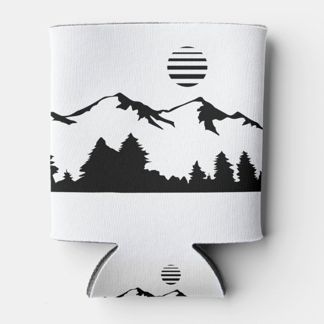 Rafraîchisseur Pour Canette Mountain Sun Design (Devant)