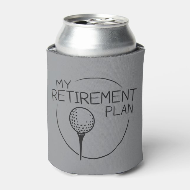 Rafraîchisseur Pour Canette My Retirement Plan Funny Saying Golfing Golfer  (Can devant)