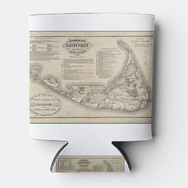 Rafraîchisseur Pour Canette Nantucket vintage (Devant)