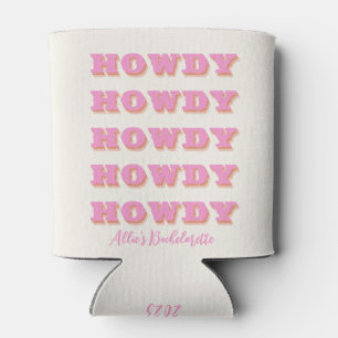 Rafraîchisseur Pour Canette Nashville Bachelorette Howdy Howdy Pink
