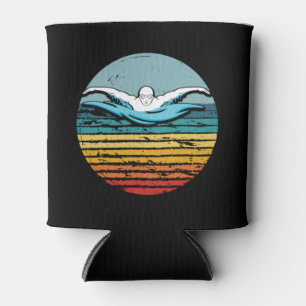 Rafraîchisseur Pour Canette Natation Rétro Circle Vintage 80s Swim