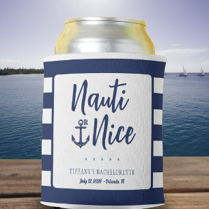 Rafraîchisseur Pour Canette Nauti ou Jolie Ancre Rayée Enterrement de Vie de J