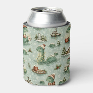 Rafraîchisseur Pour Canette Nessie de Noël Monstre du Loch Ness Confortable Cr