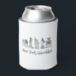 Rafraîchisseur Pour Canette New York City Hanoukka NYC Fête juive Chanukah<br><div class="desc">Il présente une illustration originale de stylo et d'encre d'une rangée de monuments classiques de New York, "habillé" pour les vacances à Hanoukka. Idéal pour tous ceux qui vivent ou aiment NYC ! Ne vois-tu pas exactement ce que tu cherches ? Vous avez besoin d'aide pour la personnalisation ? Cliquez...</div>