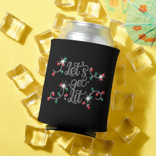 Rafraîchisseur Pour Canette Noël Allumons les Strass Méga Bling  (Été in situ)