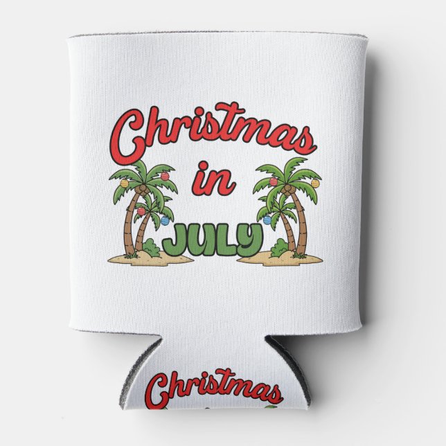 Rafraîchisseur Pour Canette Noël en juillet (Devant)