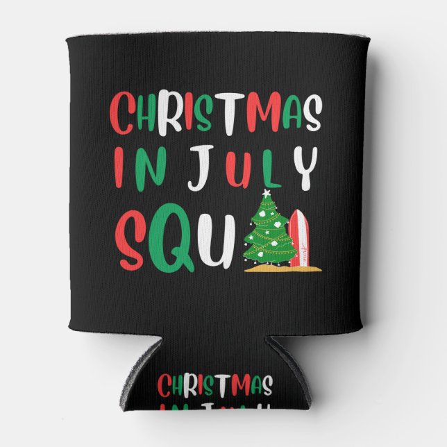 Rafraîchisseur Pour Canette Noël En Juillet Squad (Devant)