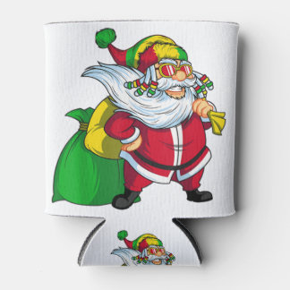 Rafraîchisseur Pour Canette Noël jamaïcain rasta santa claus rastafarian.p