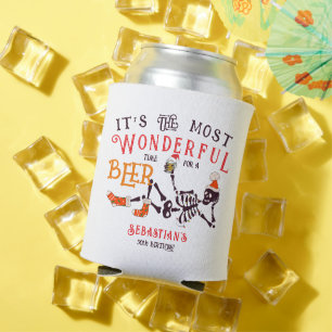 Rafraîchisseur Pour Canette Noël Juillet Squelette été Weer Bière Anniversaire