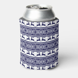 Rafraîchisseur Pour Canette Noël, le bleu et le blanc scandinave