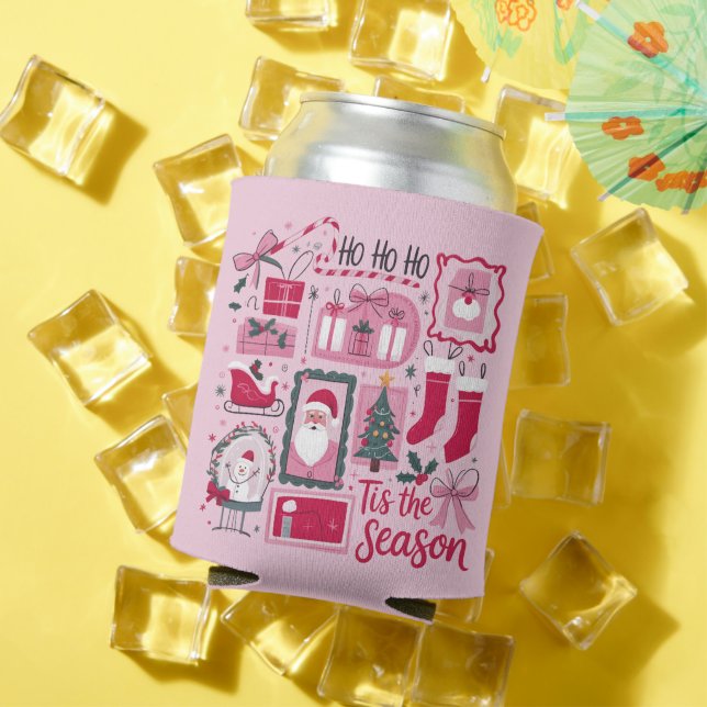 Rafraîchisseur Pour Canette Noël Noël Noël Arbres Cette Saison Vacances Père N (Été in situ)