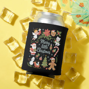 Rafraîchisseur Pour Canette Noël peu joyeux vintage vacances rétro