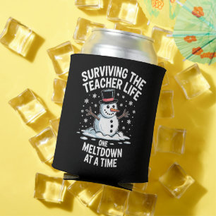 Rafraîchisseur Pour Canette Noël Survivre à la vie d'enseignant Effondrement X