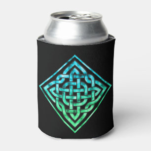 Rafraîchisseur Pour Canette Noeud celtique - Le vert diamant peut refroidir