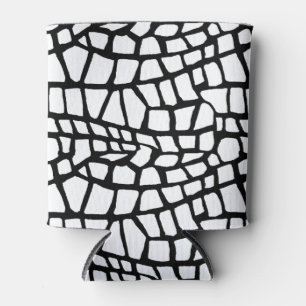Rafraîchisseur Pour Canette Noir et blanc Abstrait serpent conception d'impres