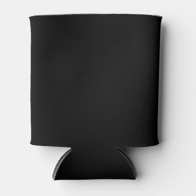 Rafraîchisseur Pour Canette Noir et Crème Uni de Couleur (Devant)