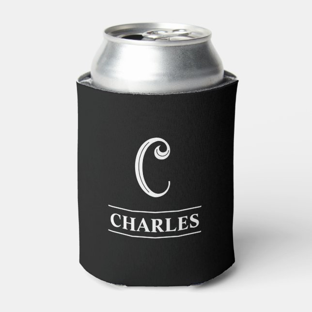 Rafraîchisseur Pour Canette Noir Monogrammé (Can devant)