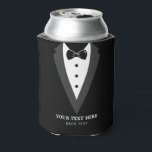 Rafraîchisseur Pour Canette Noir Script Moderne Cuomsmen Personnalisé Can Coo<br><div class="desc">Noir moderne Script Personnalisé Groomsmen Can Cooler</div>