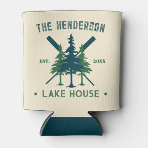 Rafraîchisseur Pour Canette Nom de famille Cabine Lake House Oars Pine Trees