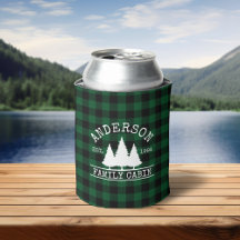 Nom de famille du cabine Green Buffalo Plaid