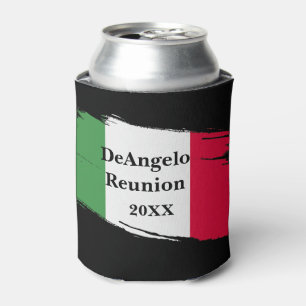 Rafraîchisseur Pour Canette Nom de famille italien Drapeau personnalisé Couleu