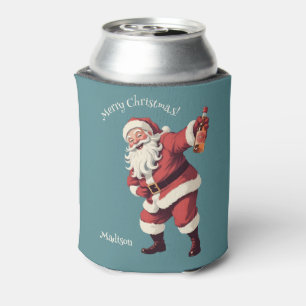Rafraîchisseur Pour Canette Nom et texte personnalisés Drôle Drunk Père Noël