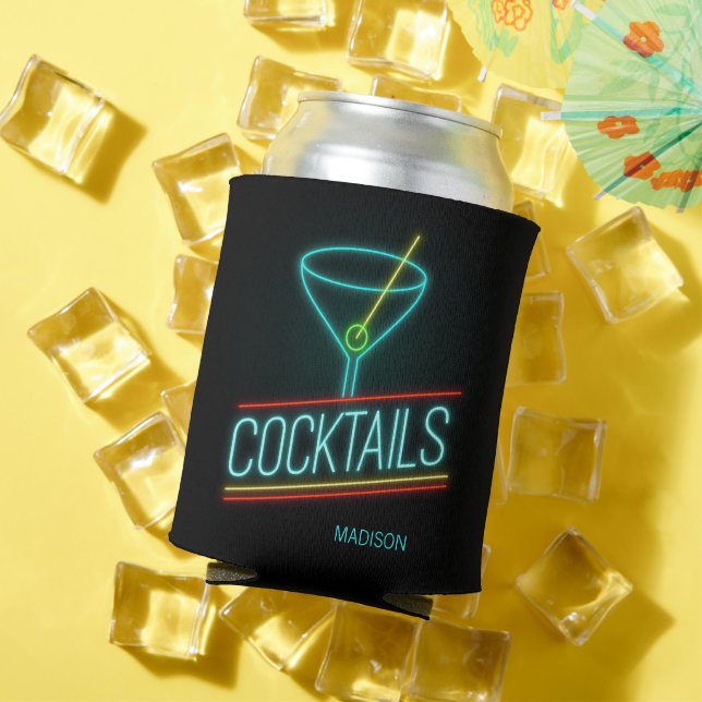 Rafraîchisseur Pour Canette Nom personnalisé COCTAILS (Été in situ)