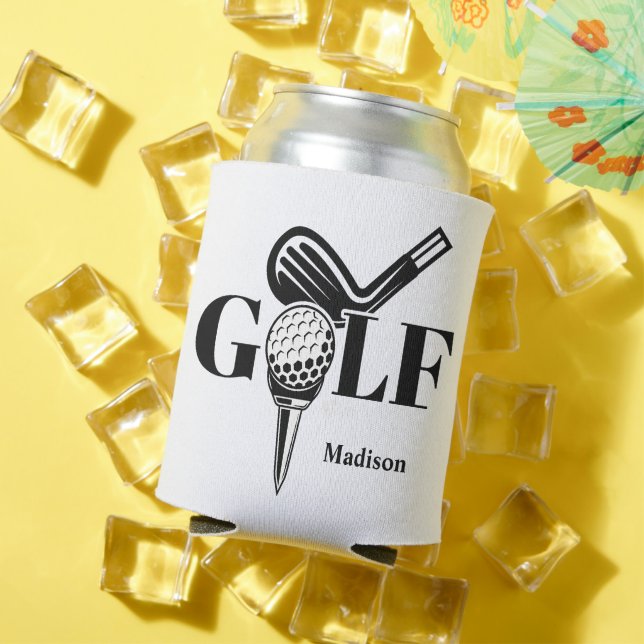 Rafraîchisseur Pour Canette Nom personnalisé Golf (Été in situ)