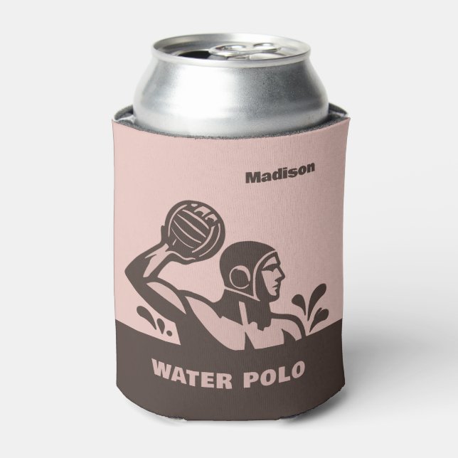 Rafraîchisseur Pour Canette Nom personnalisé Water Polo (Can devant)