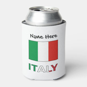 Rafraîchisseur Pour Canette Nom Tricolore Moderne Ici Drapeau Italien 