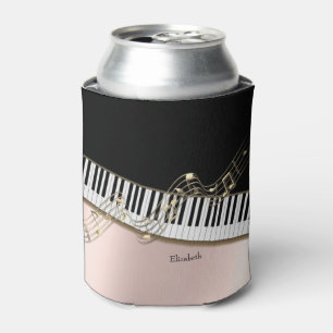 Rafraîchisseur Pour Canette Notes de musique en or moderne, touches de piano e