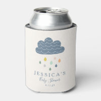 Nuages mignons et gouttes de pluie dans le Baby sh