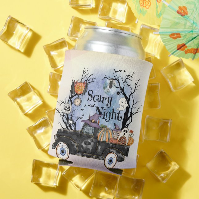 Rafraîchisseur Pour Canette Nuit d'Halloween effrayant (Été in situ)