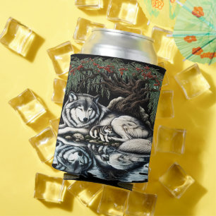 Rafraîchisseur Pour Canette Oasis de la famille des loups sereins dans la natu